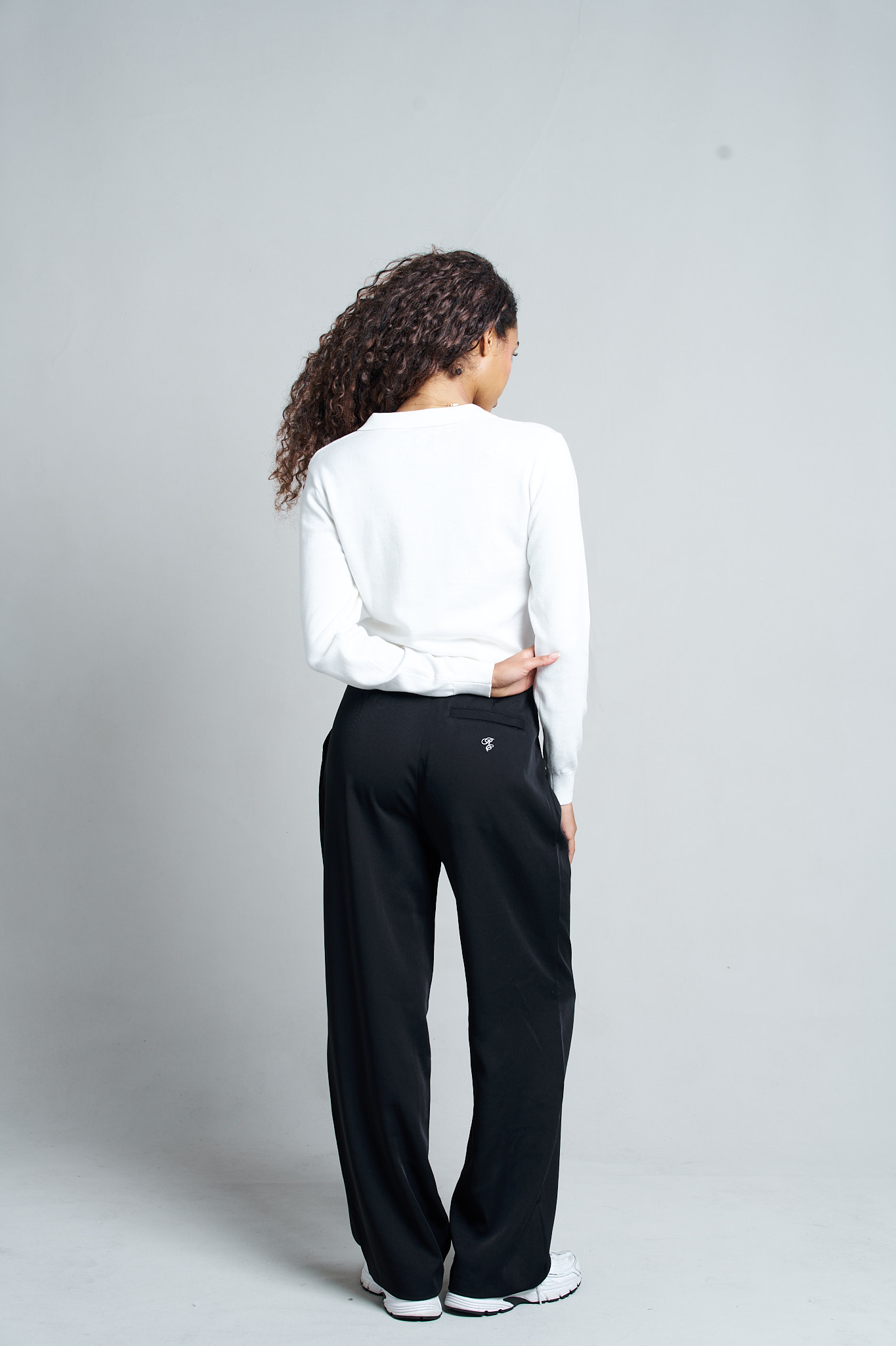 Karrie Long Sleeve Knitted Polo