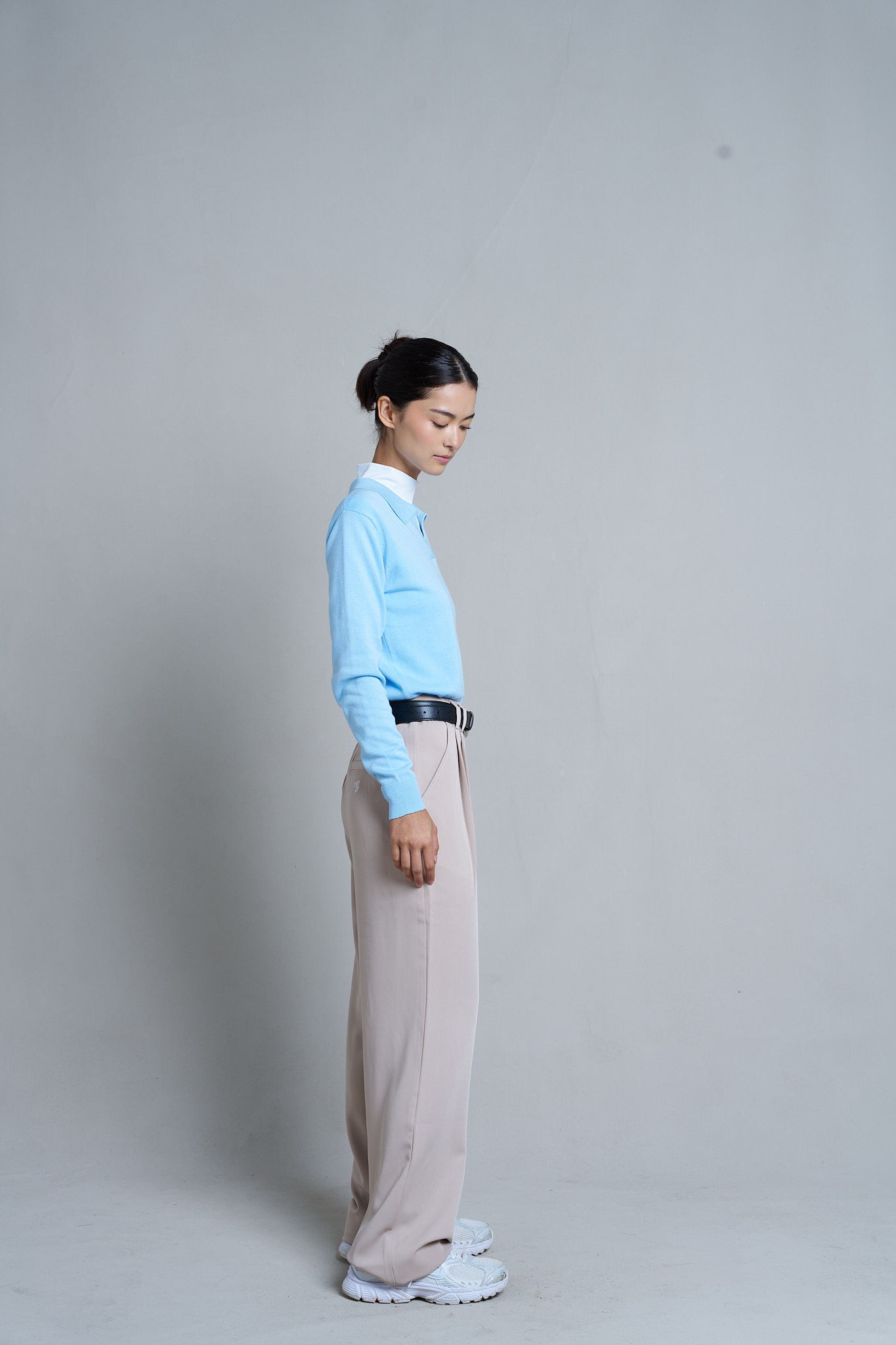 Karrie Long Sleeve Knitted Polo